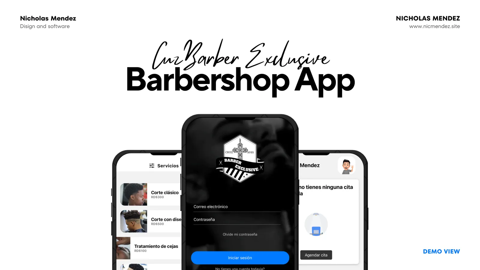 Barber Exclusive App product screenshot